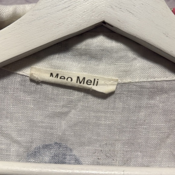 Meo Meli 100%linen buttondown shirt - Picture 3 of 6